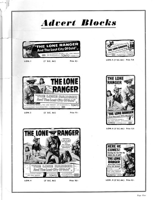 Lone Ranger Pressbook 01