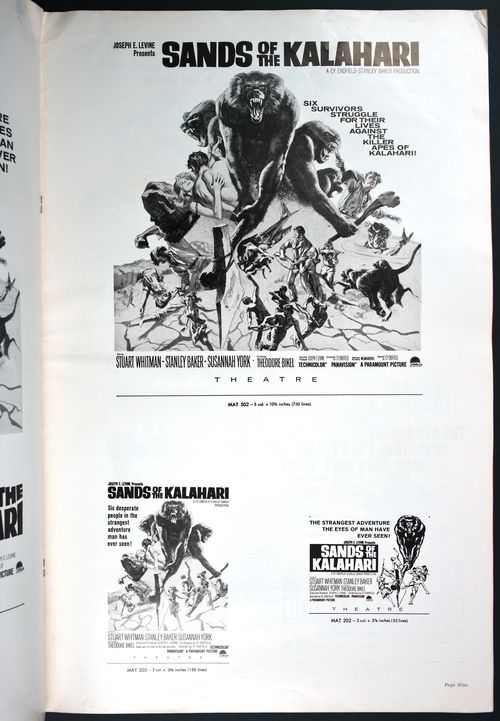 Sands of the Kalahari Pressbook 01