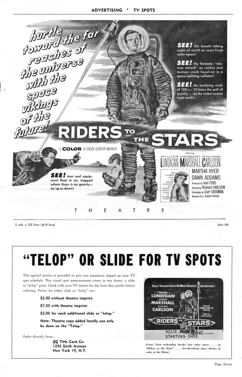 Riders to the Stars Pressbook 01