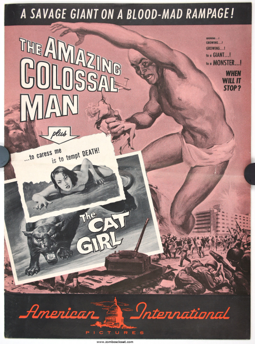 Amazing Colossal Man and Cat Girl Pressbook 000