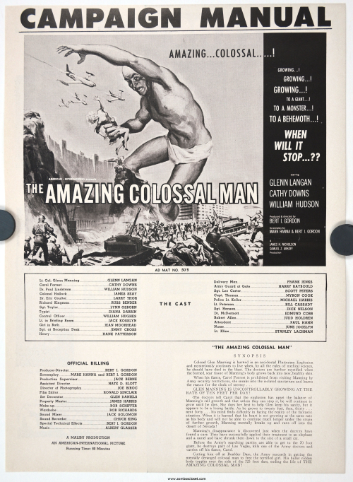 Amazing Colossal Man and Cat Girl Pressbook 000