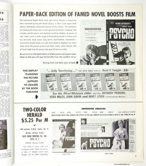 Psycho Pressbook  Kit Sheet