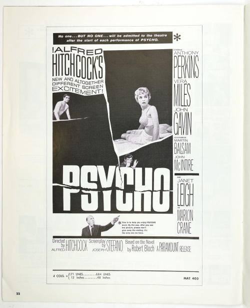 Psycho Pressbook  Kit Sheet