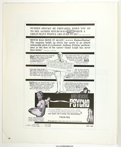 Psycho Pressbook  Kit Sheet