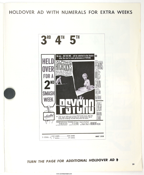 Psycho Pressbook  Kit Sheet