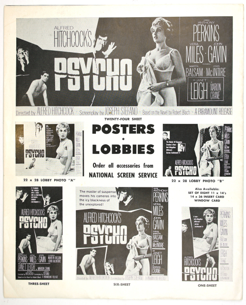 Psycho Pressbook  Kit Sheet