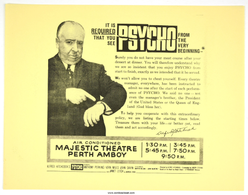 Psycho Pressbook  Kit Sheet