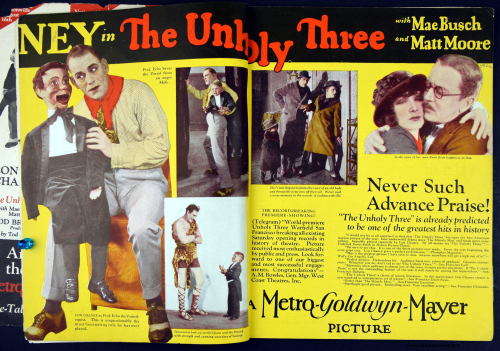 Lon Chaney Unholy 3 ad 2