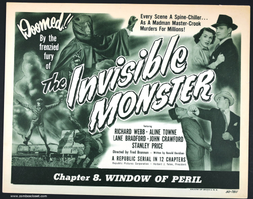 Invisible monster lobby card