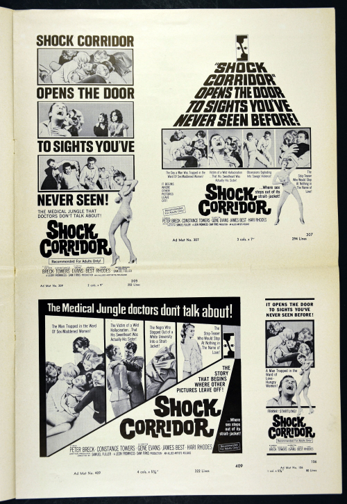 Shock Corridor Pressbook 01