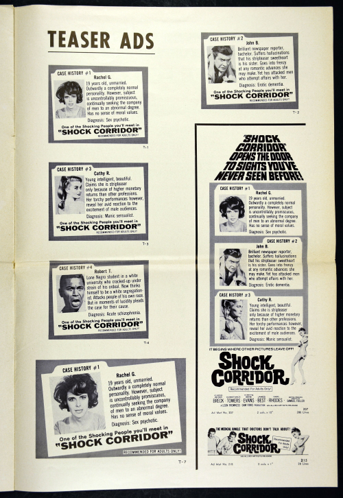 Shock Corridor Pressbook 01