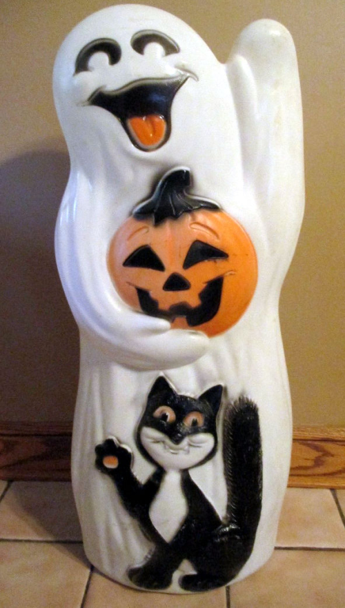 Ghost and cat blow mold