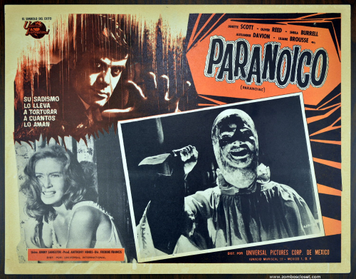 Paranoiac lobby card