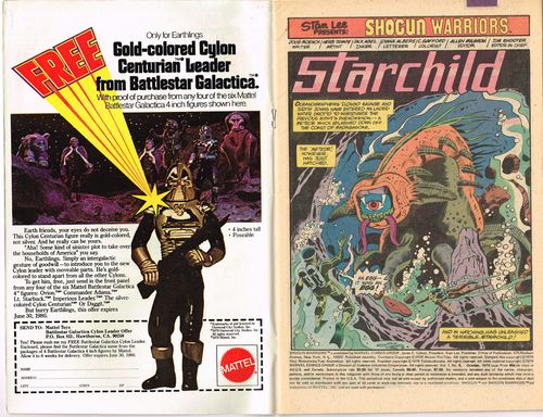 comic book ad battlestar galactica