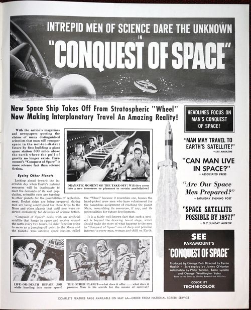 Conquest of space pressbook 19