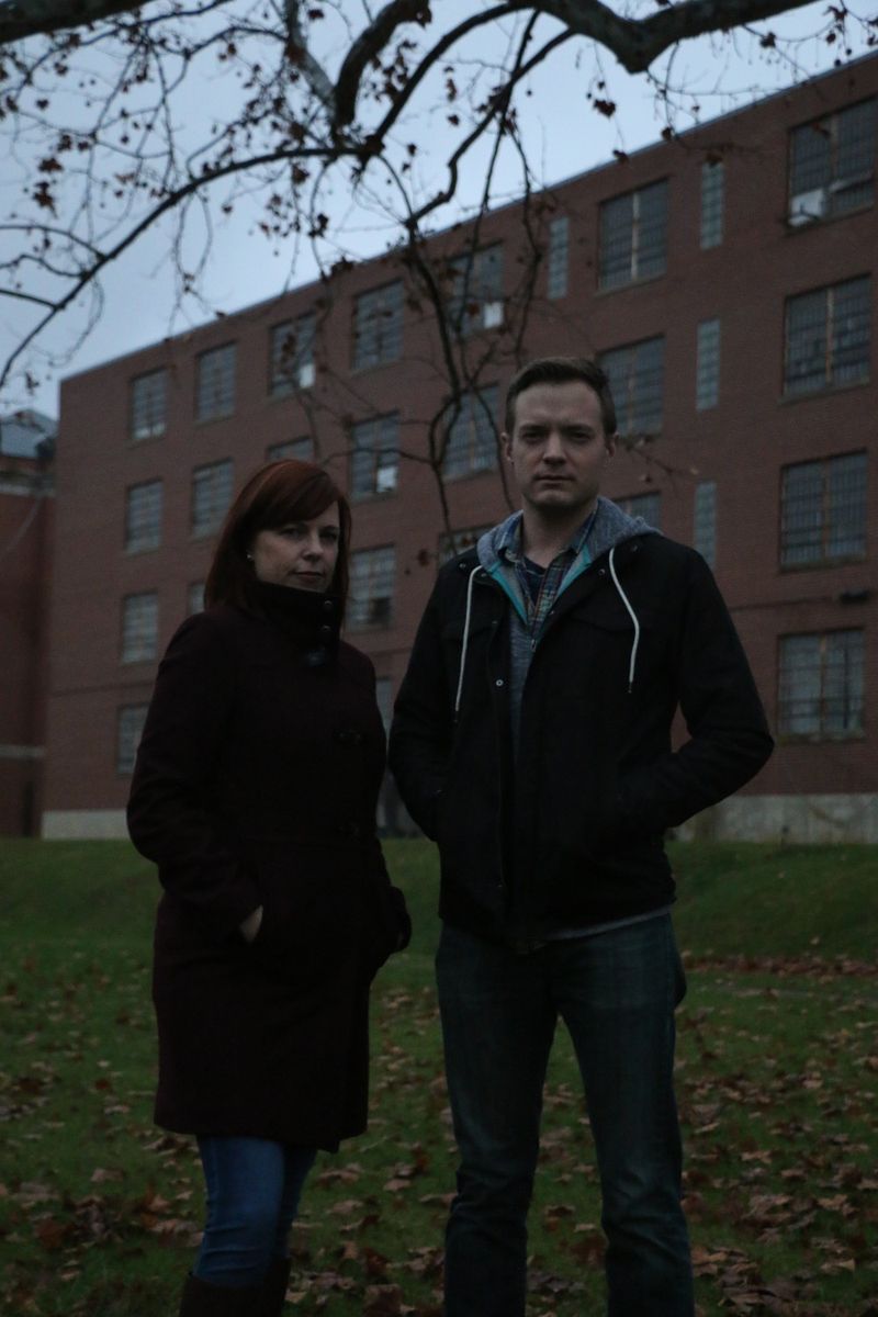 Amy and Adam outside of Trans Allegheny