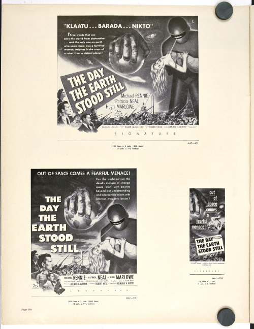 Day the Earth Stood Still Pressbook 001