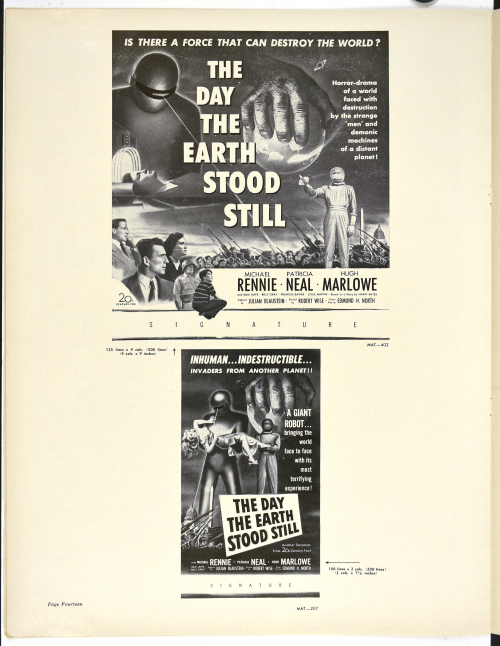 Day the Earth Stood Still Pressbook 001