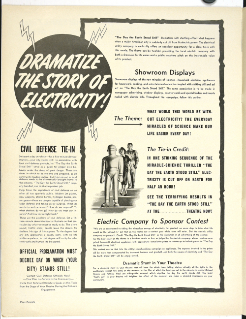 Day the Earth Stood Still Pressbook 001