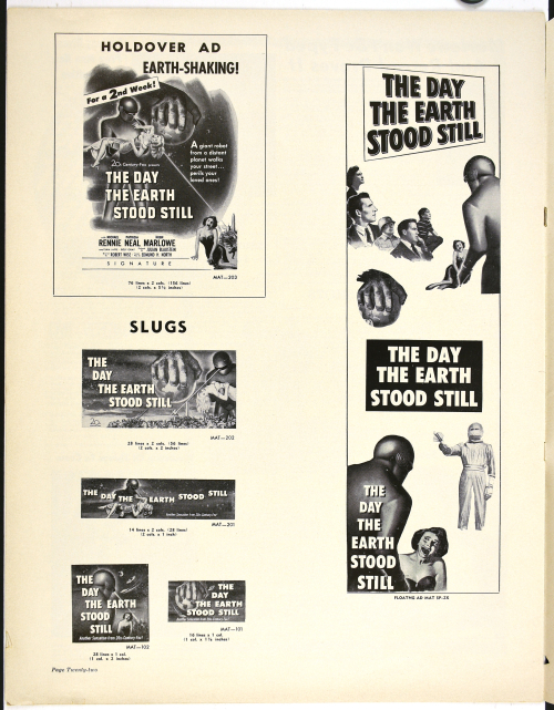 Day the Earth Stood Still Pressbook 001