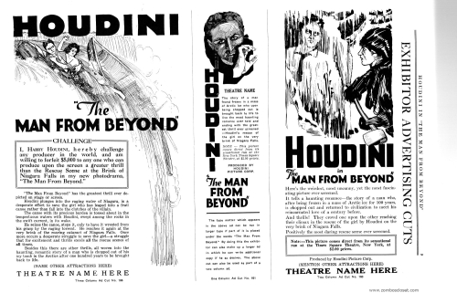 Houdini in The Man From Beyond Pressbook 001