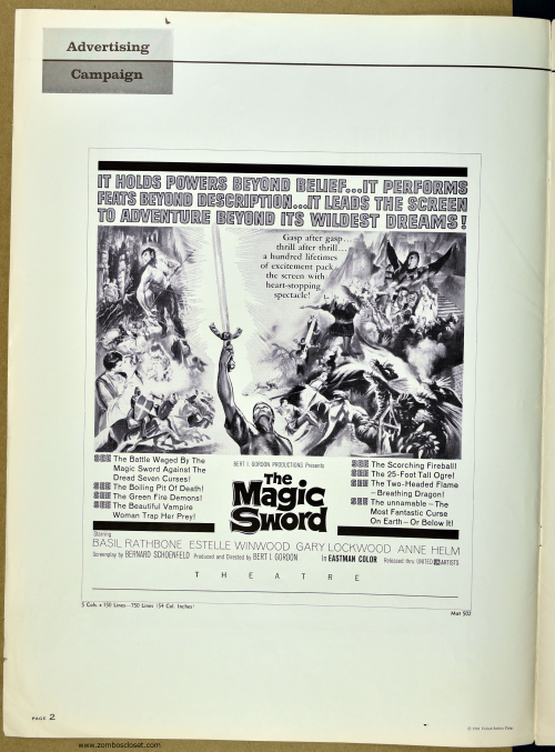 The Magic Sword Pressbook 001