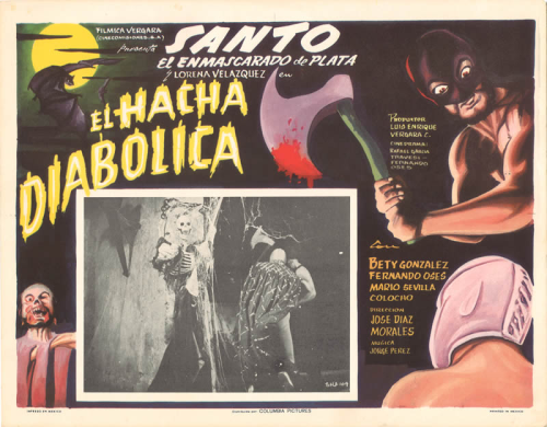 Santo mexican lobby card