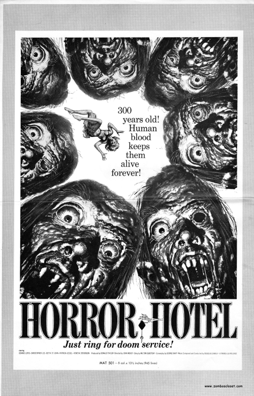 Horror Hotel Pressbook