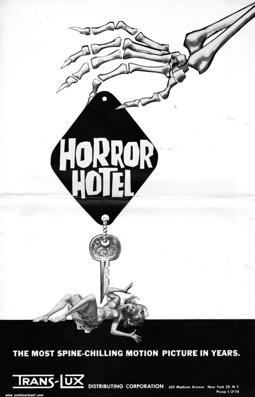 Horror Hotel Pressbook