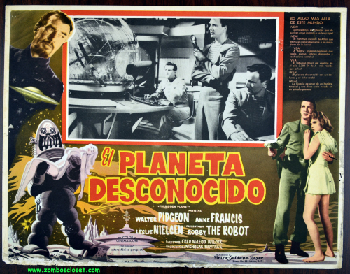 Forbidden planet lobby card