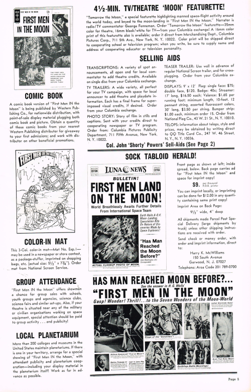 First Men in the Moon Pressbook 00