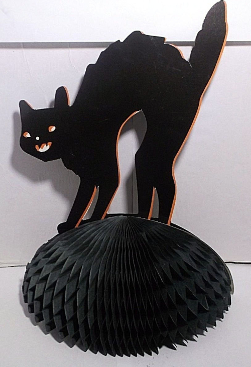 Halloween black cat with moon die cute