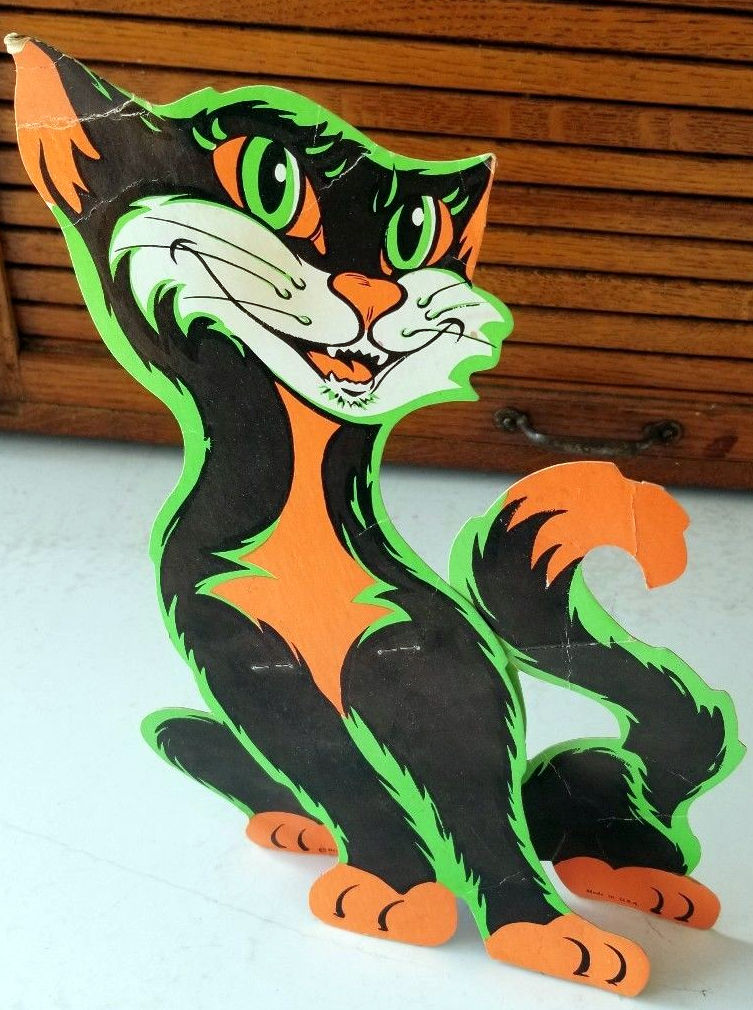 Halloween cat die cut