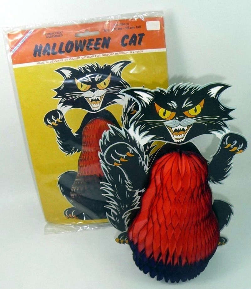 Halloween cat die cut