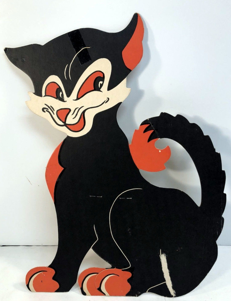 Halloween cat die cut