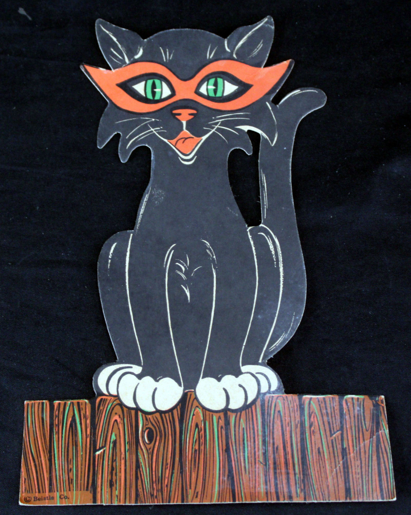 Halloween cat die cut