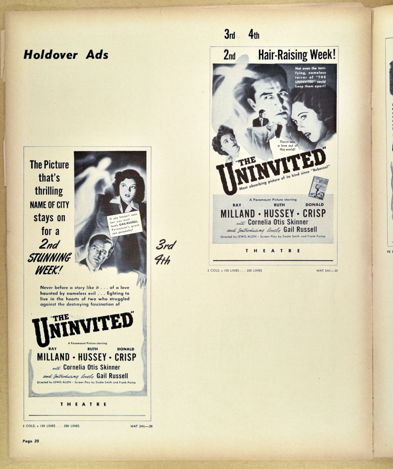 The Uninvited Pressbook 20