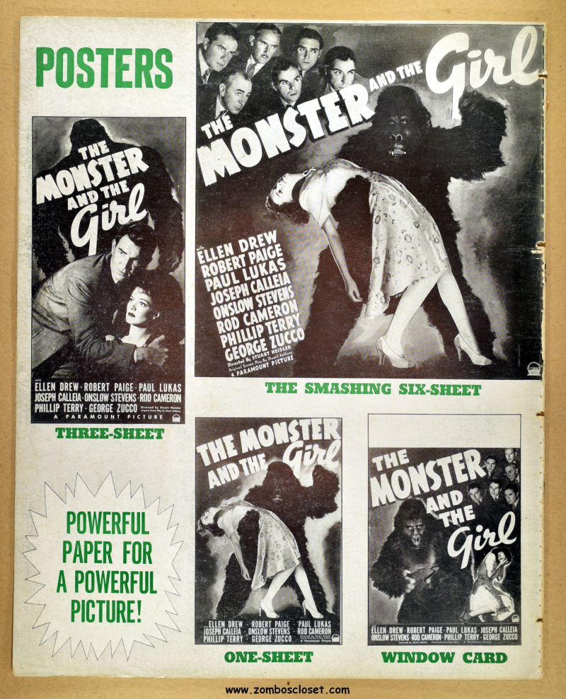 Monster and the Girl Pressbook 17
