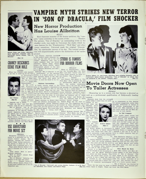 Son of Dracula Pressbook 01