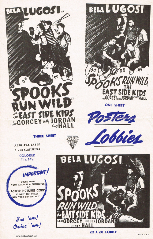 Spooks Run Wild Pressbook