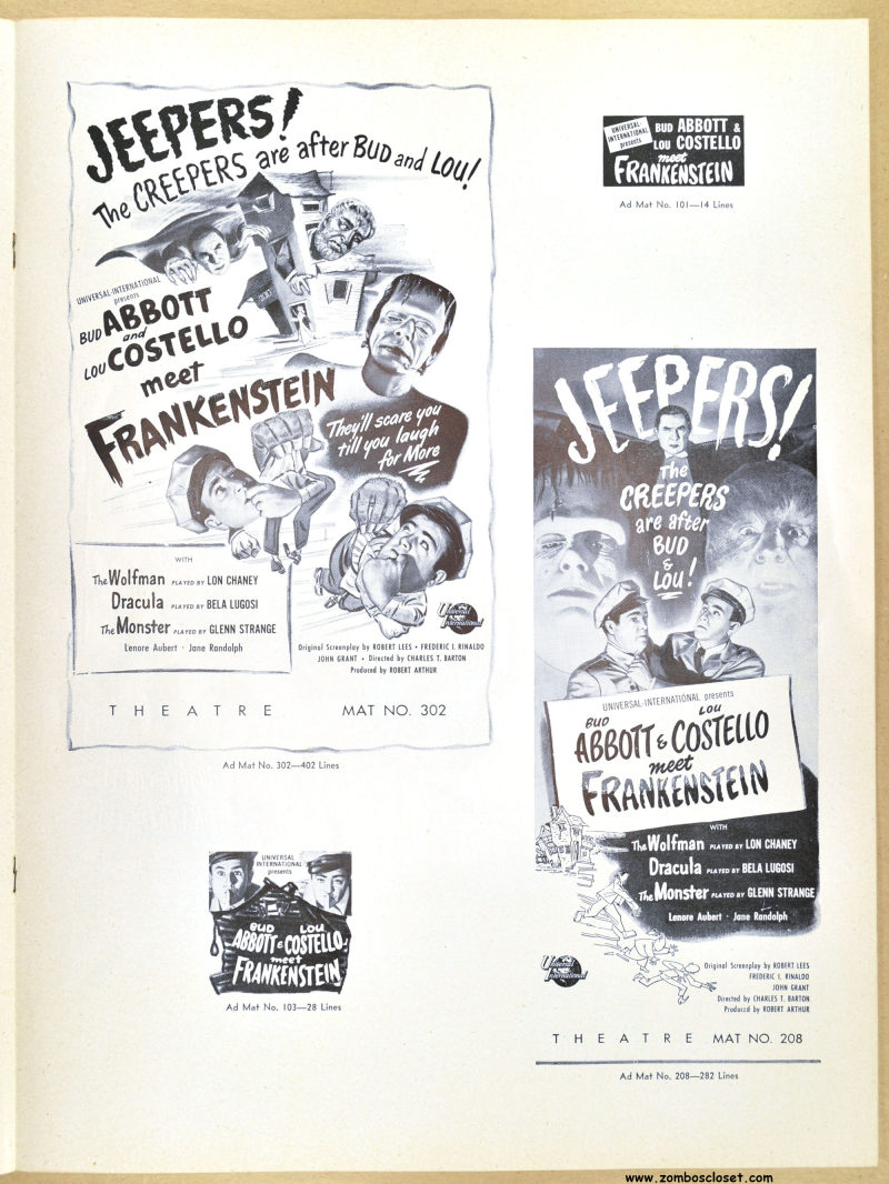 Abbott and Costello Meet Frankenstein Pressbook 07