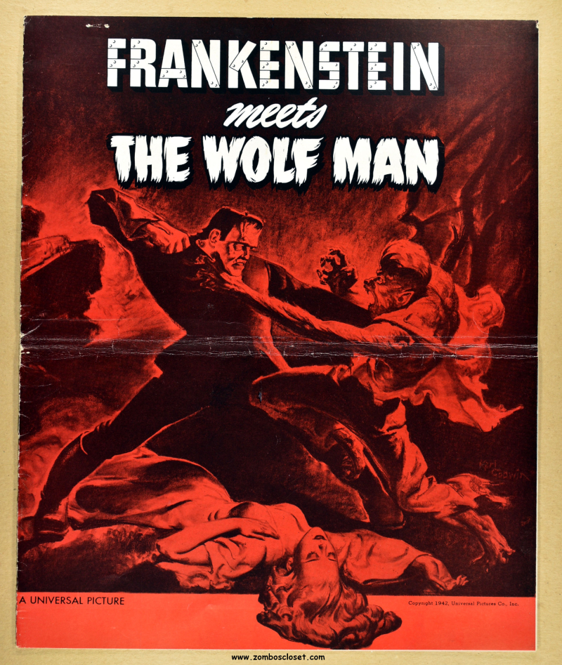 Frankenstein Meets the Wolf Man Pressbook 01