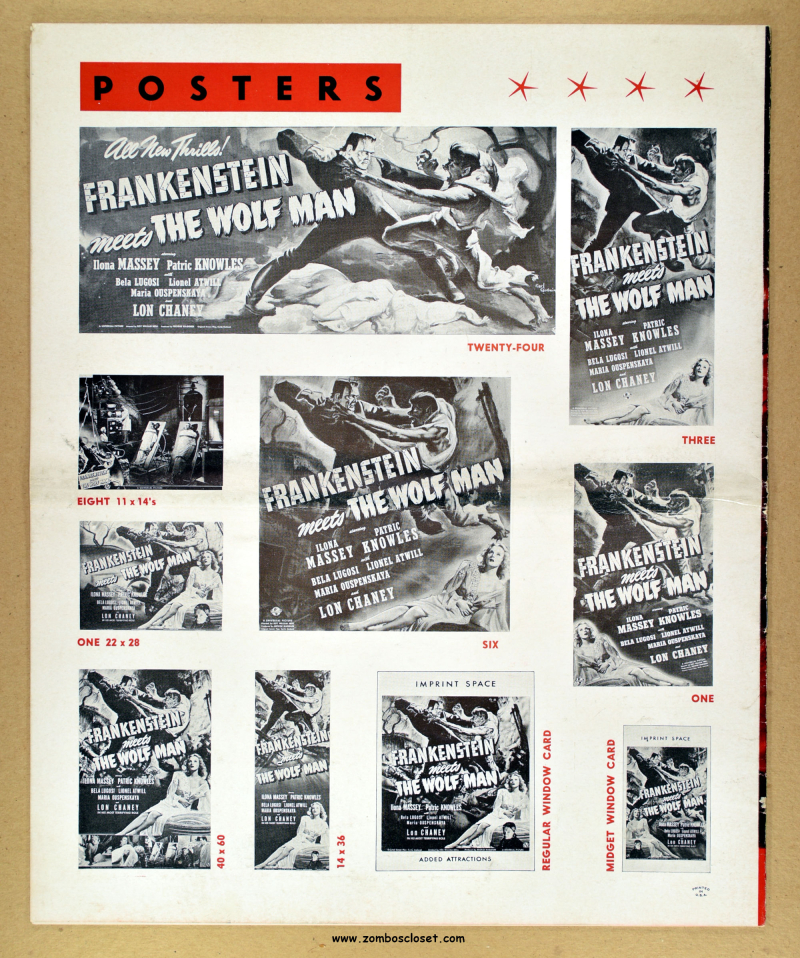 Frankenstein Meets the Wolf Man Pressbook 01