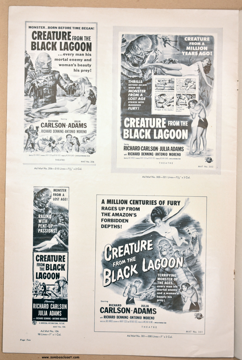 Creature from the Black Lagoon Pressbook 09