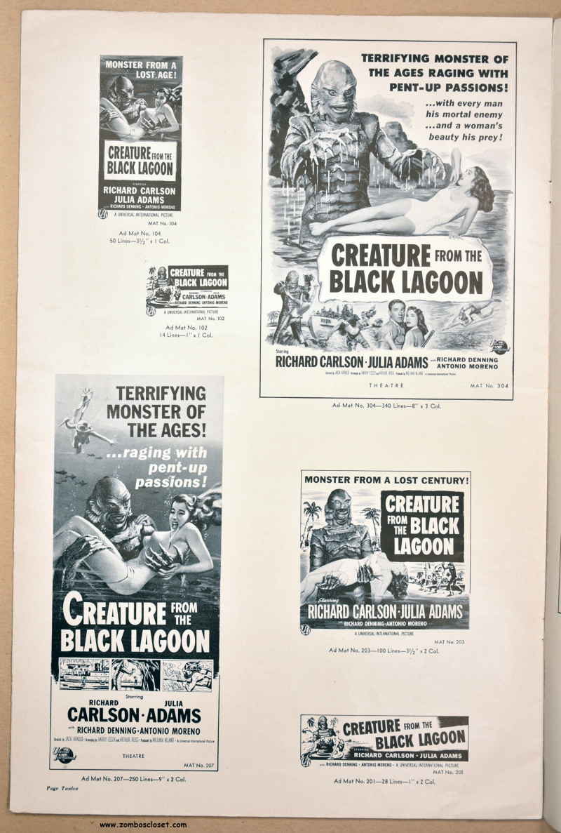 Creature from the Black Lagoon Pressbook 09