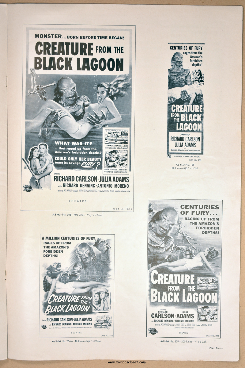 Creature from the Black Lagoon Pressbook 09