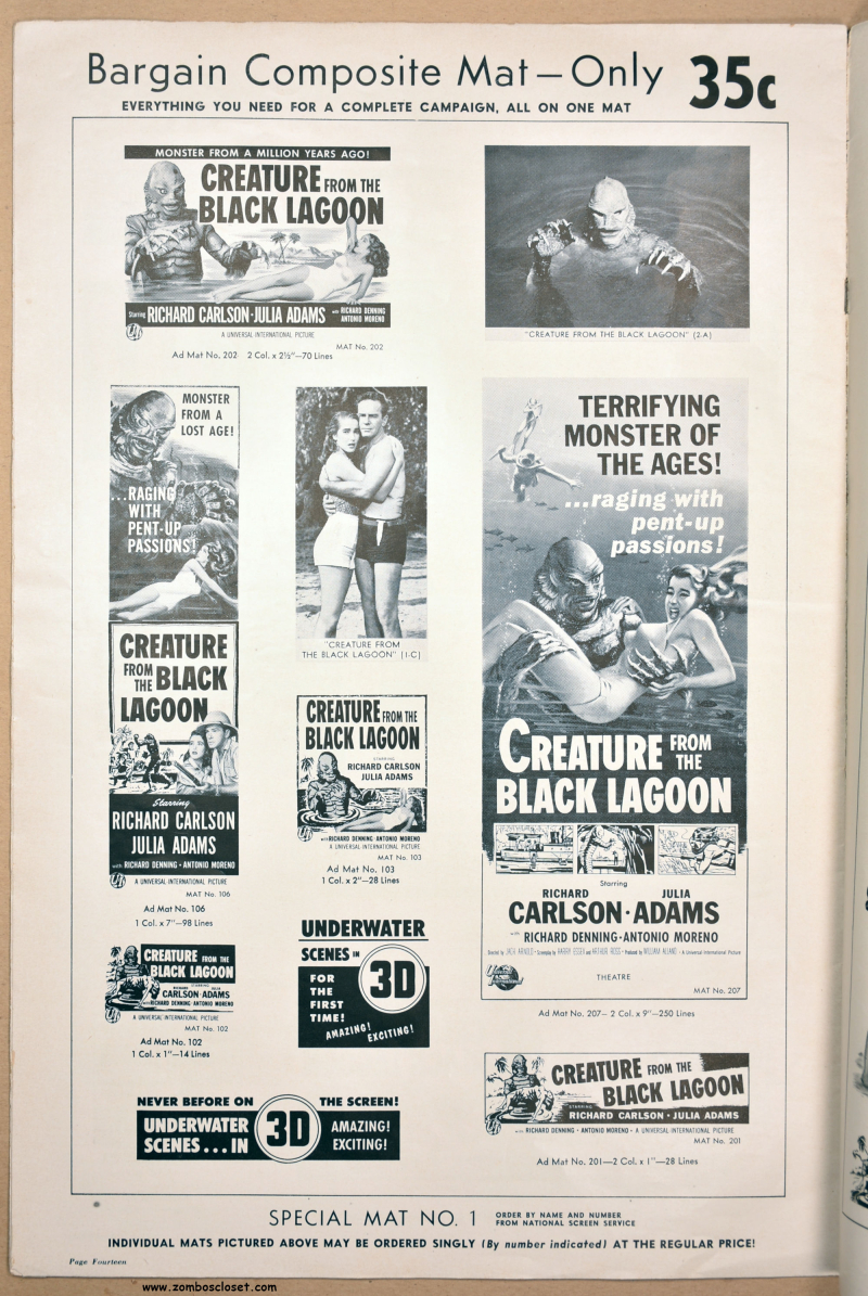 Creature from the Black Lagoon Pressbook 09