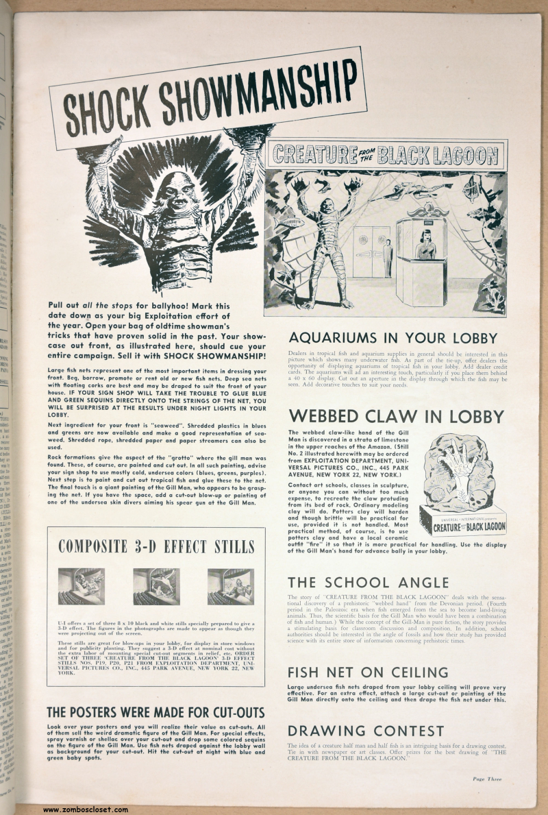 Creature from the Black Lagoon Pressbook 01