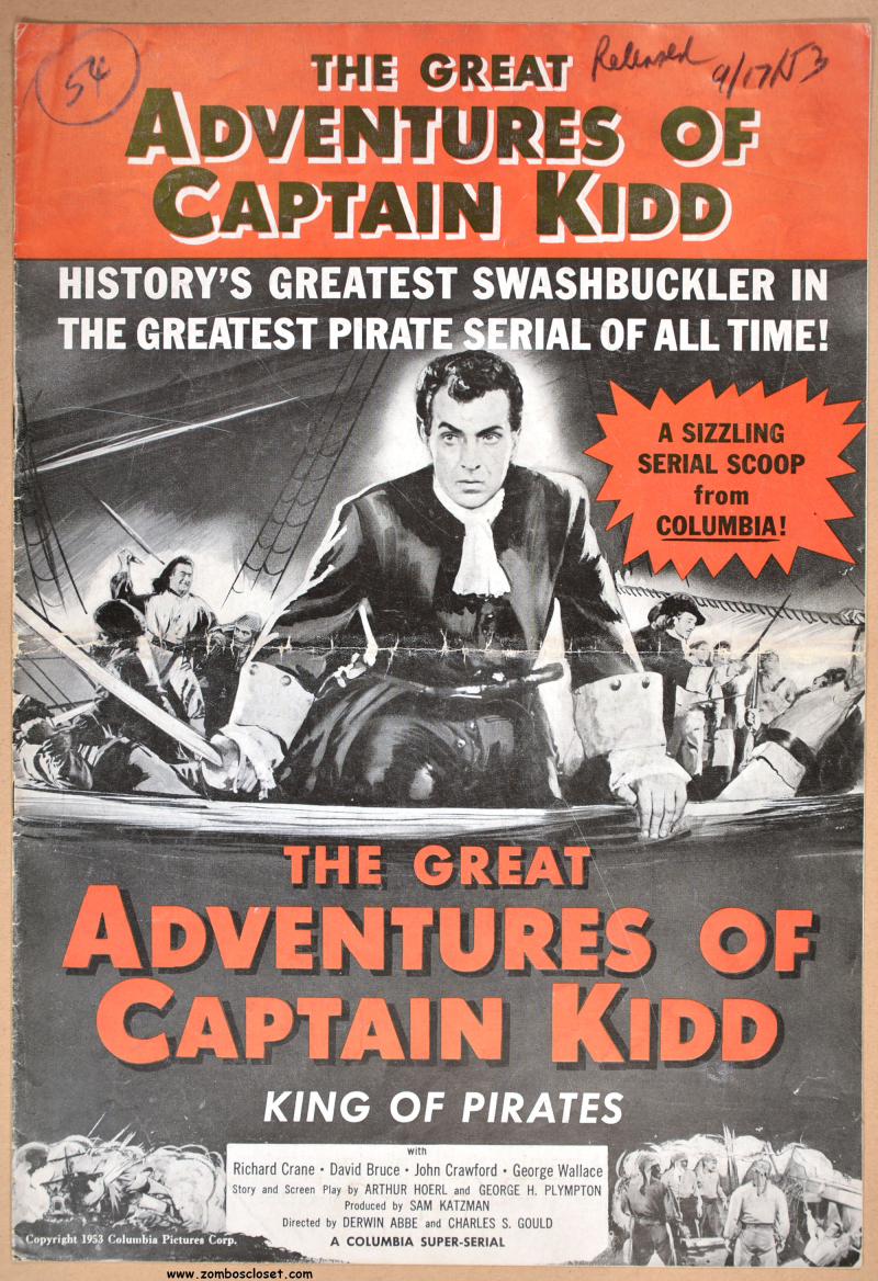 Great Adventures of Captain Kidd Pressbook 01