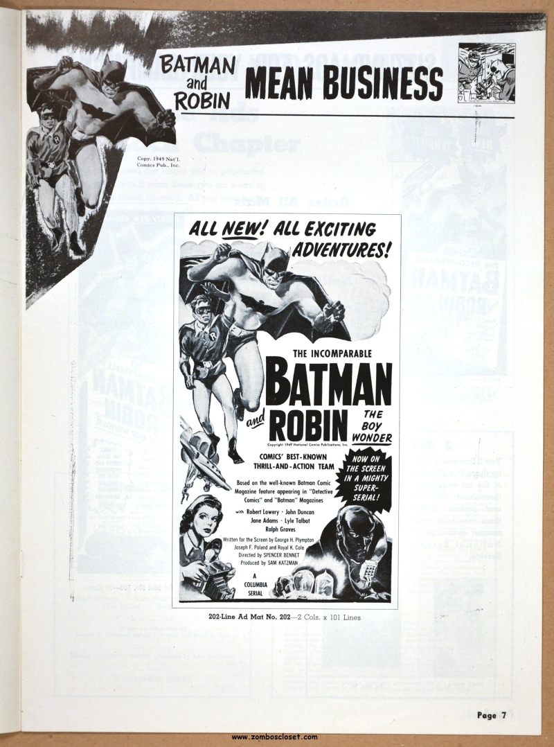 New Adventures of Batman and Robin Pressbook 01